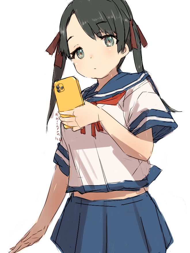 三隈(艦これ) 「セーラーくまりんこ 」|鳥アルケラのイラスト