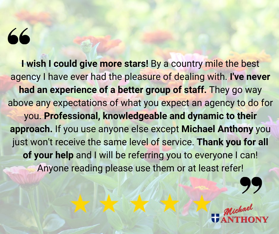 Another amazing testimonial. #MichaelAnthony #Aylesbury #Property