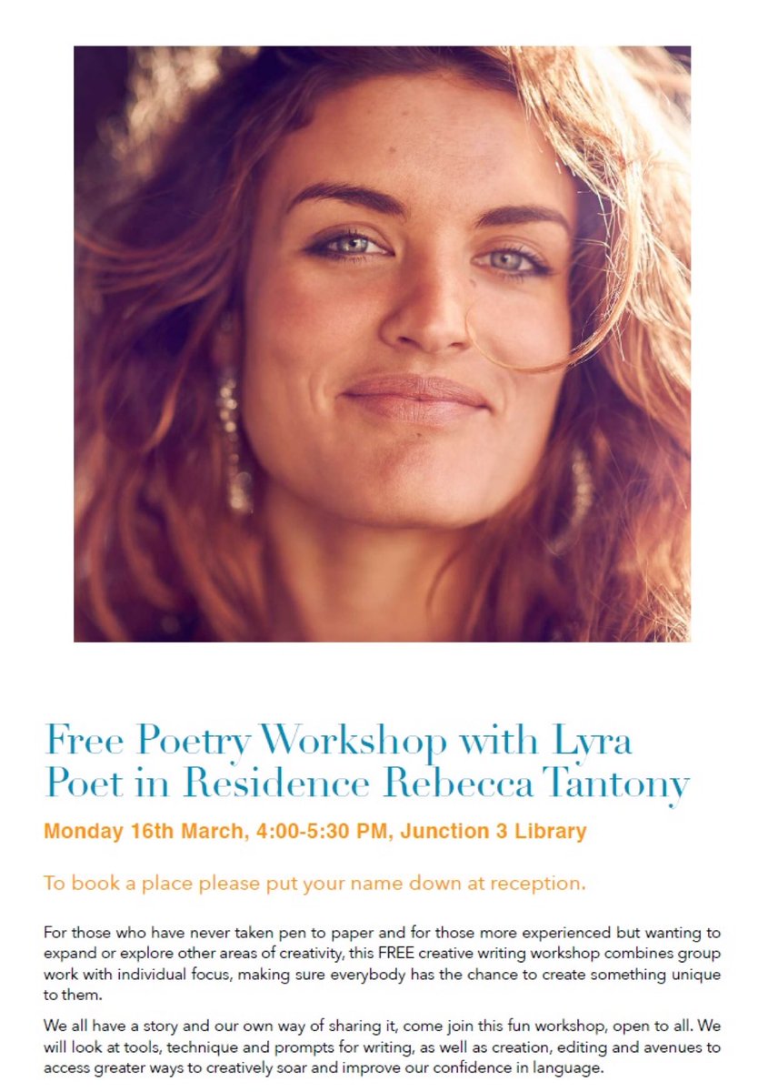 BristolLibForum's tweet photo. THIS WEEK
🔰Monday 16 March 4pm-5:30pm
🔰Creative Writing workshop with #Poet Rebecca Tantony
🔰#Junction3Library #Bristol
🔰Free
🔰To book ask Library staff or call 0117 922 3001
#Easton #Library #CreativeWriting #LyraFest
@eastonvoice @VocaliseBristol @EastonCenter https://t.co/Q46XVQU1Et