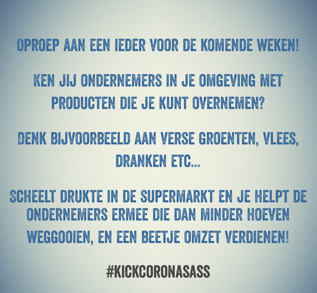 Delen wordt gewaardeerd! #corona #wecanbeatthis #samensterk #kickcoronasass