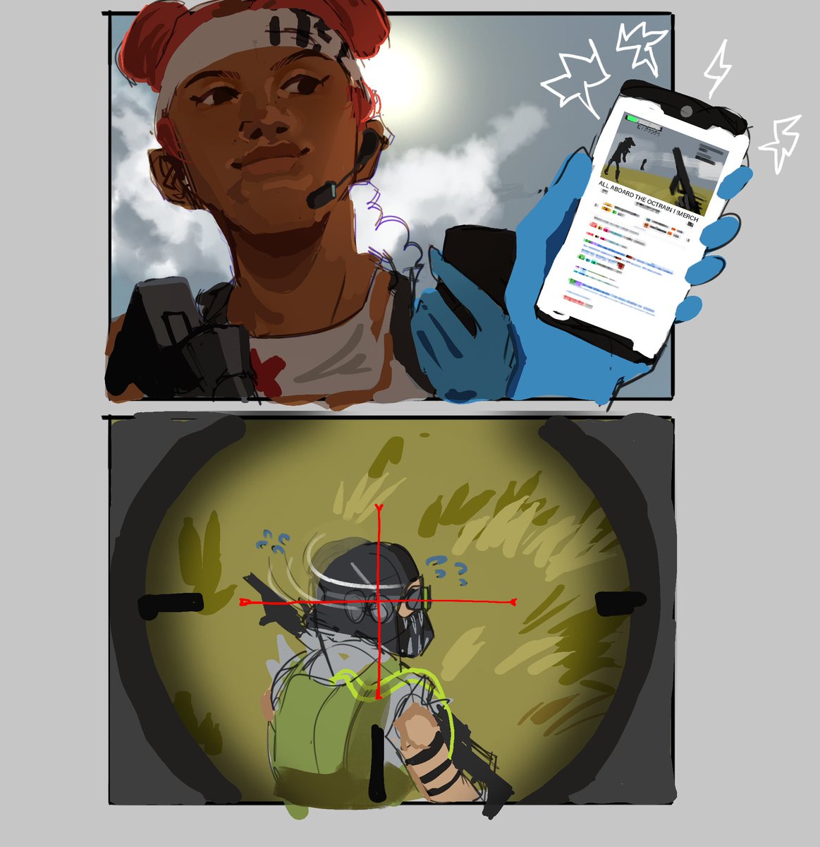 stream sniped ..... literally -- #apexlegends #comic #lifeline #octane.