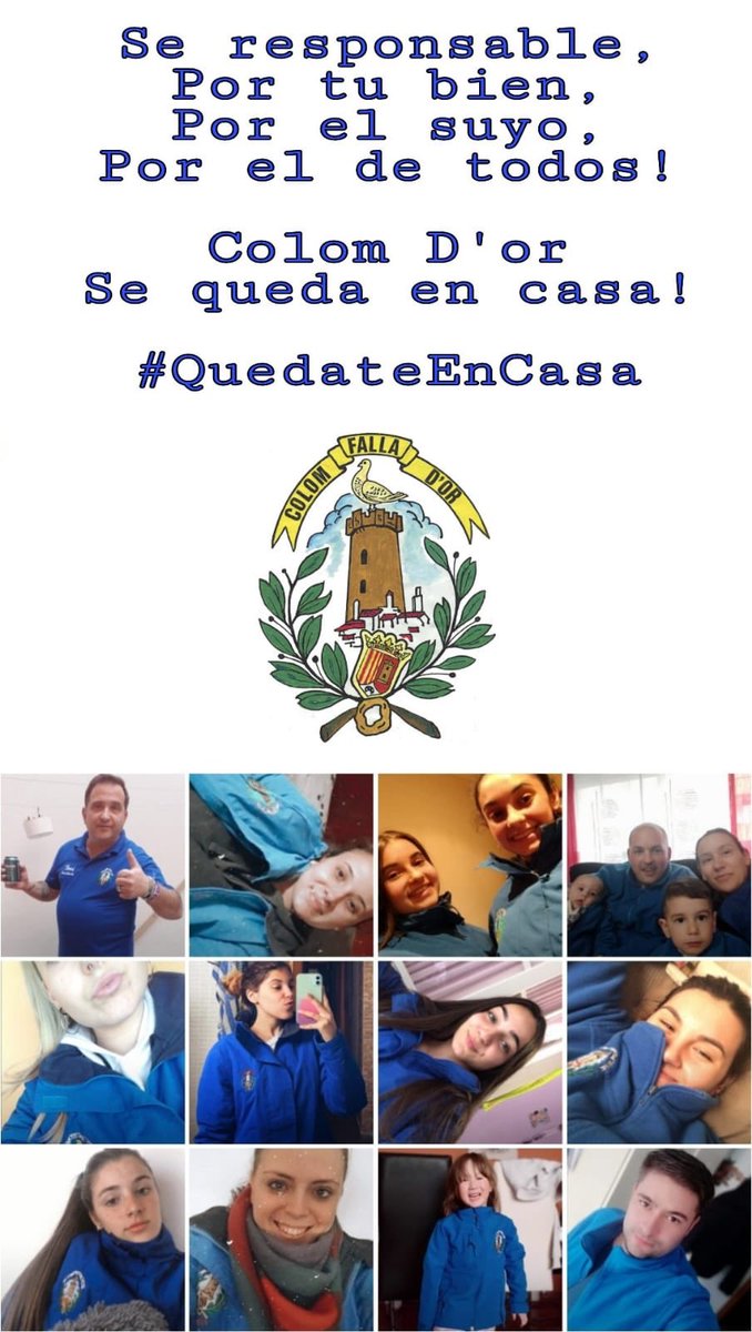 ColomdOr's tweet image. Los #falleros de @ColomdOr hacemos nuestra particular #plantà en una noche tan especial “ Sé responsable , por tu bien , por el suyo, por el de todos ...estos días #quedatéencasa