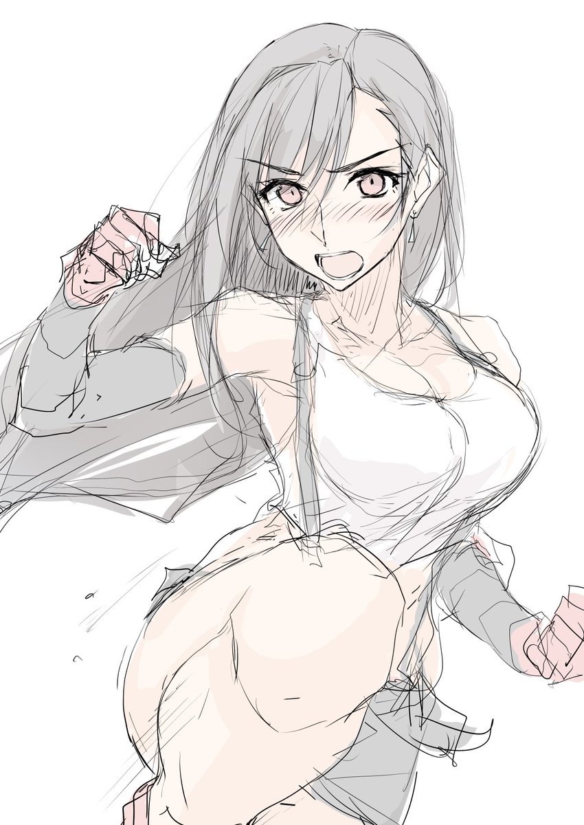 ティファ・ロックハート 「今日はここまで?? 」|ぜっきょ@冬コミお疲れ様でしたのイラスト