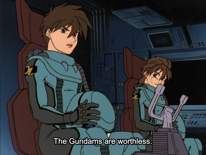 Hey, Heero. just because you left your Gundam behind on Earth doesn't mean everyone else's Gundam is trash too.