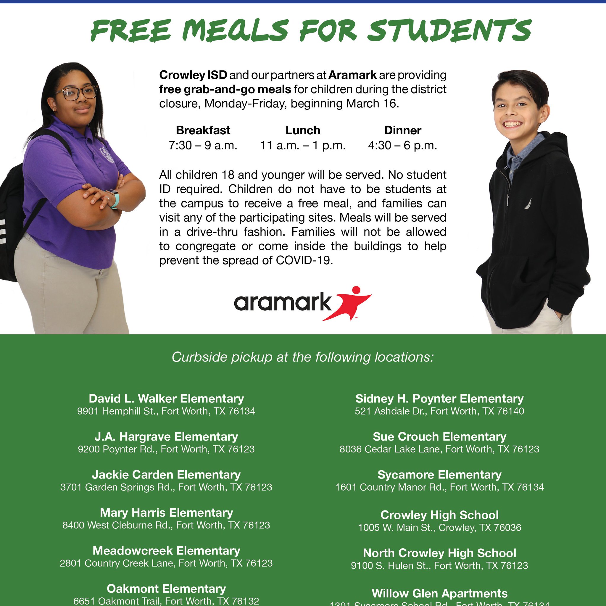 Crowley ISD on Twitter "Starting Monday, March 16, Crowley ISD will