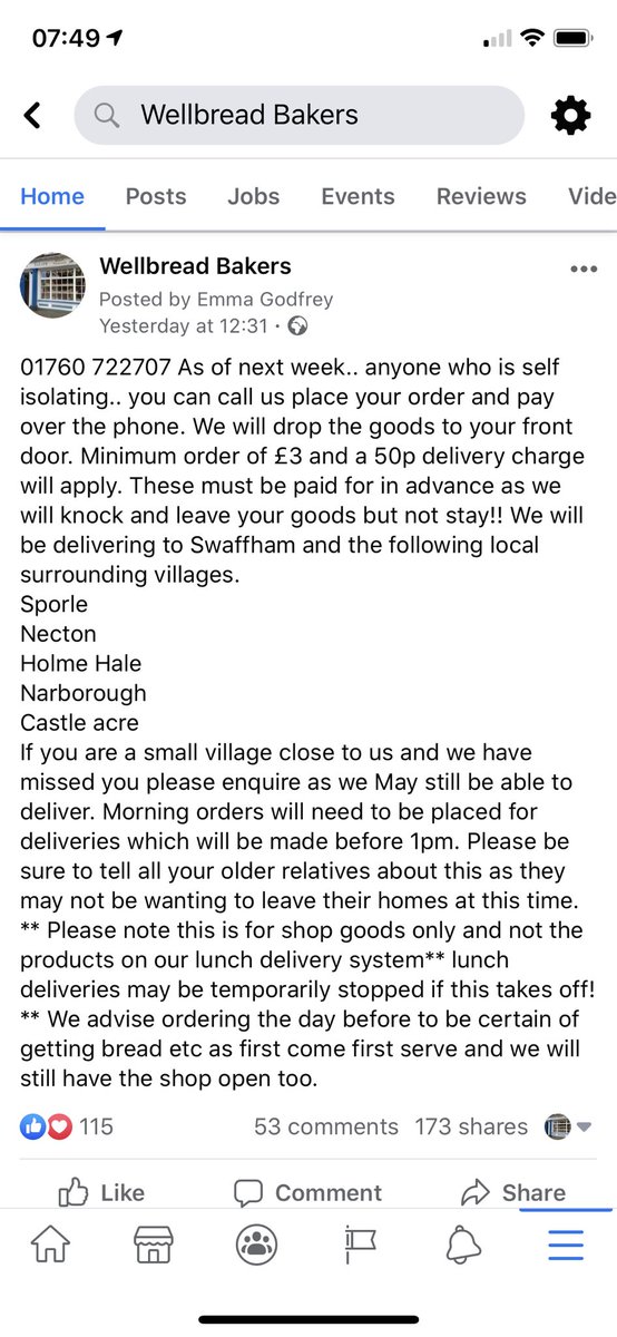Wellbread16's tweet photo. Let’s help each other as much as we can! #swaffham #Norfolk #LetsFightCorona #togetherwecandothis https://t.co/PJV8IPaJeg