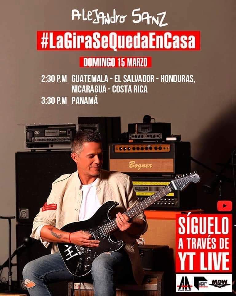 La gira de Alejandro Sanz se queda en casa.
Sigue la transmisión en vivo en este link
#yoMeQuedoEnCasa
youtu.be/LlWWT-eKOwU