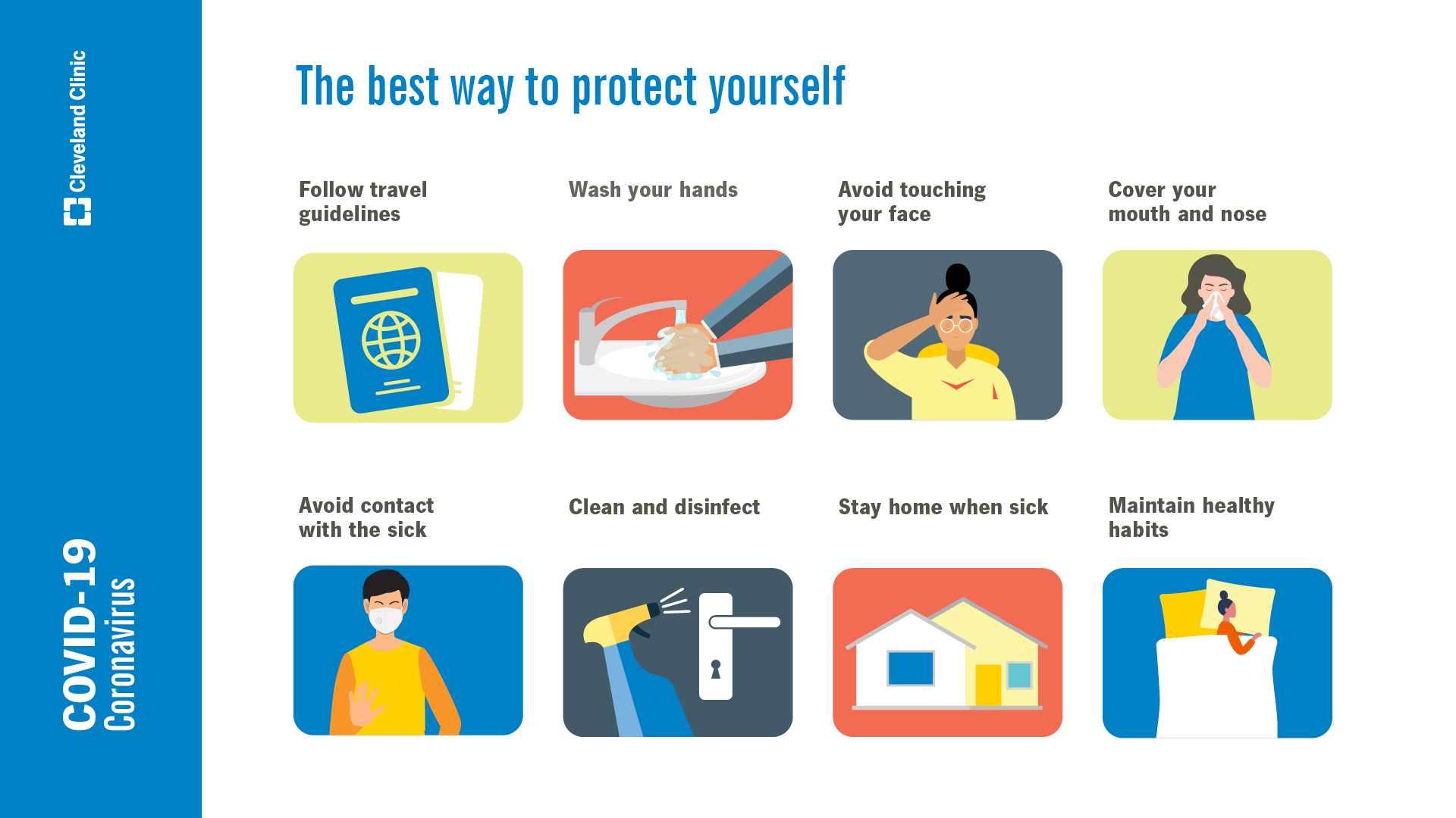 The best ways to protect yourself from COVID-19. 