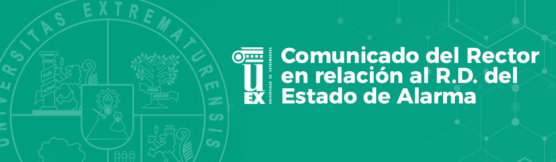 ☑️Ultima hora: Resolución del Rector por la que se suspende toda actividad presencial en la UEx  bit.ly/2voe7Jb #Coronavirus