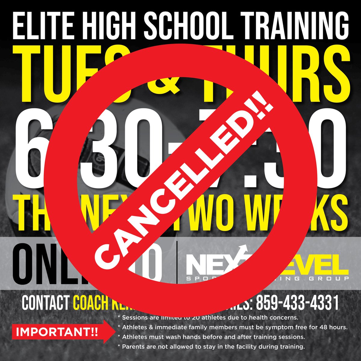 Due to the growing risks of the of coronavirus (COVID-19), we’ve decided to CANCEL this event to do our part in helping contain the spread. Ultimately the safety and well-being of our players and families remains our top priority.