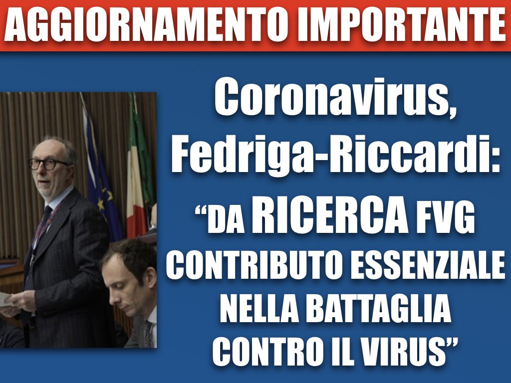 Riccardi_FVG's tweet photo. ❌❌❌#CORONAVIRUS: DA RICERCA #FVG CONTRIBUTO ESSENZIALE ❌❌❌ Il Team di #ricercatori a #TS è riuscito ad ottenere l'isolamento e il sequenziamento completo del genoma del #COVID19. Un passo in avanti nella battaglia contro il virus! Scopri di più 👉 https://t.co/JOOQCpd8R5 https://t.co/rwGwzcg7u1