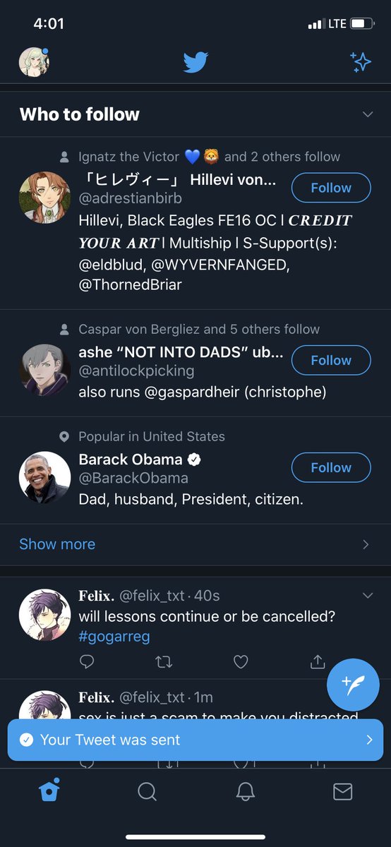 // omg Obama in the fe verse 💖👀
// I giggled