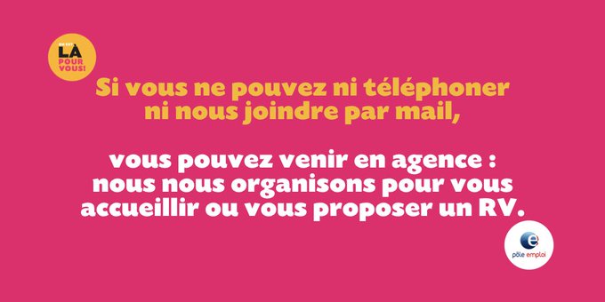 [#COVIDー19 ] @pole_emploi se mobilise pour faire face à la crise sanitaire et adapte ses services  👉 swll.to/NiNSl3 #OnEstLàPourVous