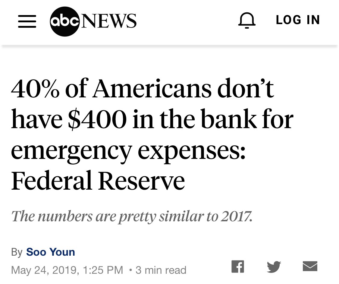 40% of Americans can’t afford a $400 emergency, &amp; that’s before COVID.

The faster we addresses wage &amp; rent concerns for people &amp; small businesses, the faster we can get everyone to self-isolate.

People are going to work &amp;small biz are staying open bc they’ll go under otherwise.