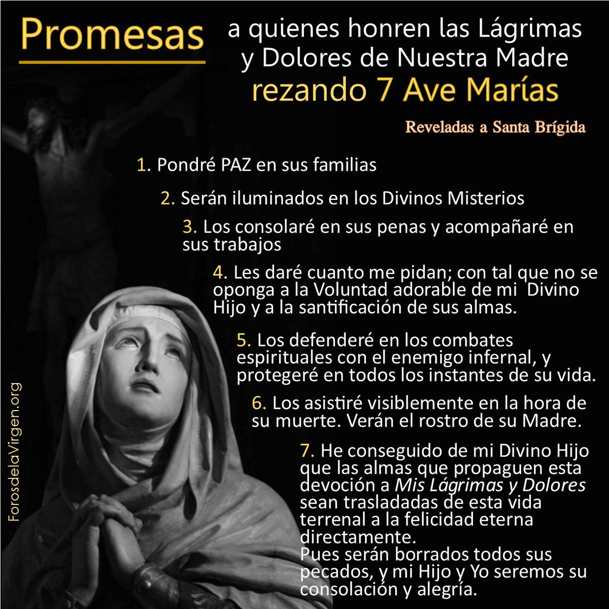 PROMESAS DE MARÍA SANTÍSIMA.