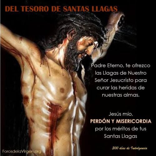 EL TESORO DE LAS LLAGAS DE JESÚS.