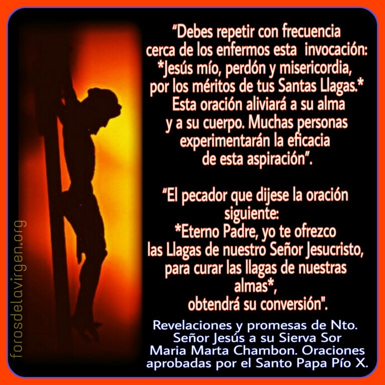 DEVOCIÓN A LAS SANTAS LLAGAS DE NUESTRO SEÑOR JESUCRISTO.