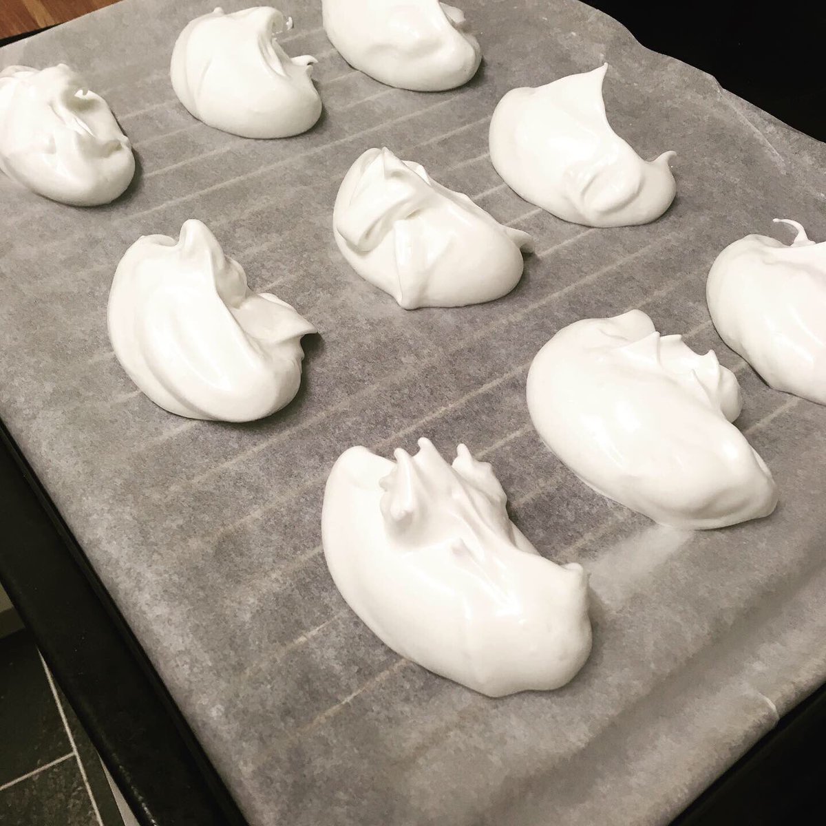 Using up the chickpea liquid to make meringues. #lesswaste