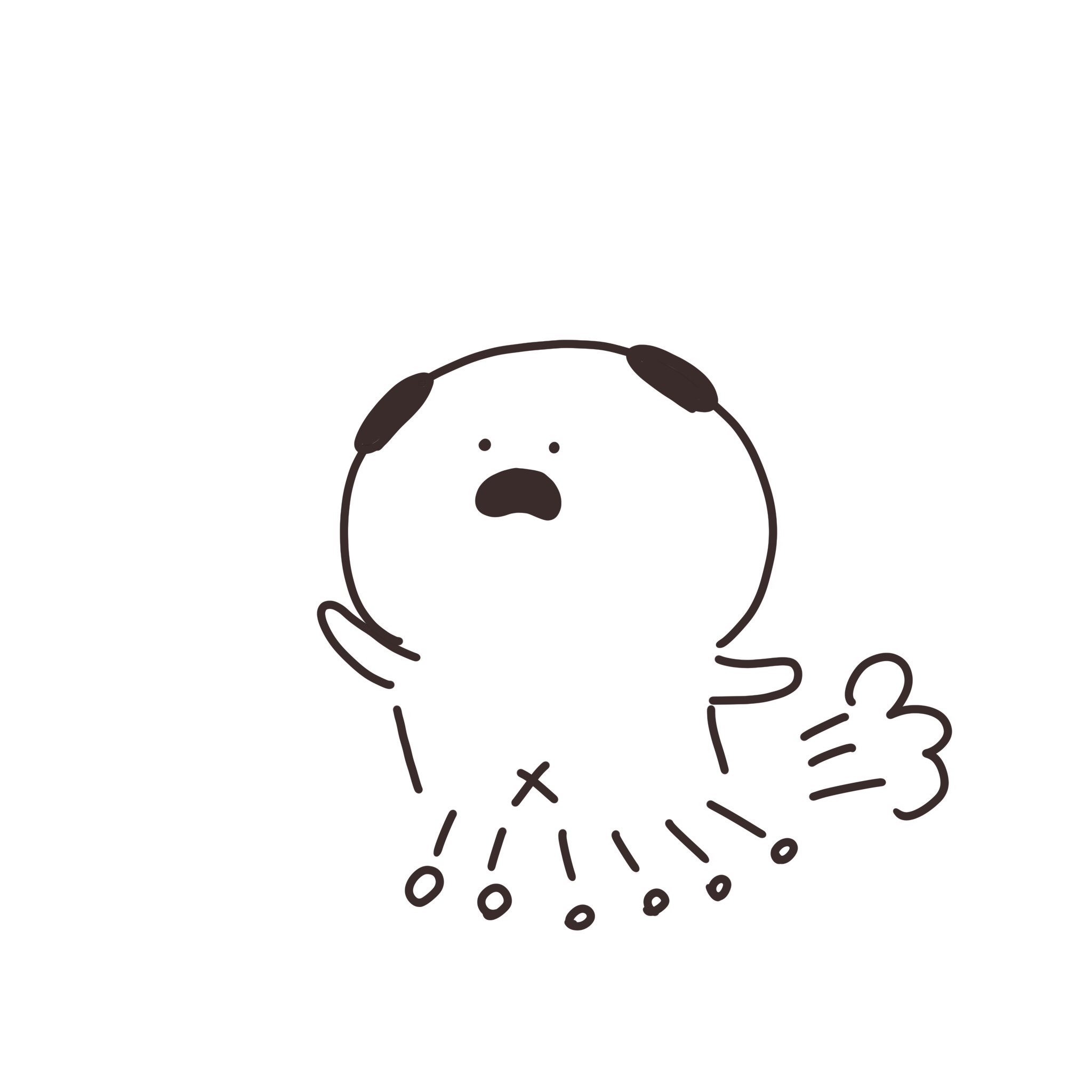 Manuken お急ぎまぬけん 絵描きさんと繋がりたい マスコット Pug パグ イラスト マンガ まぬけん 走る かわいい いぬ Japan イラスト王国 Illustrator ぶつかる お急ぎ T Co Vkey2huwa0 Twitter