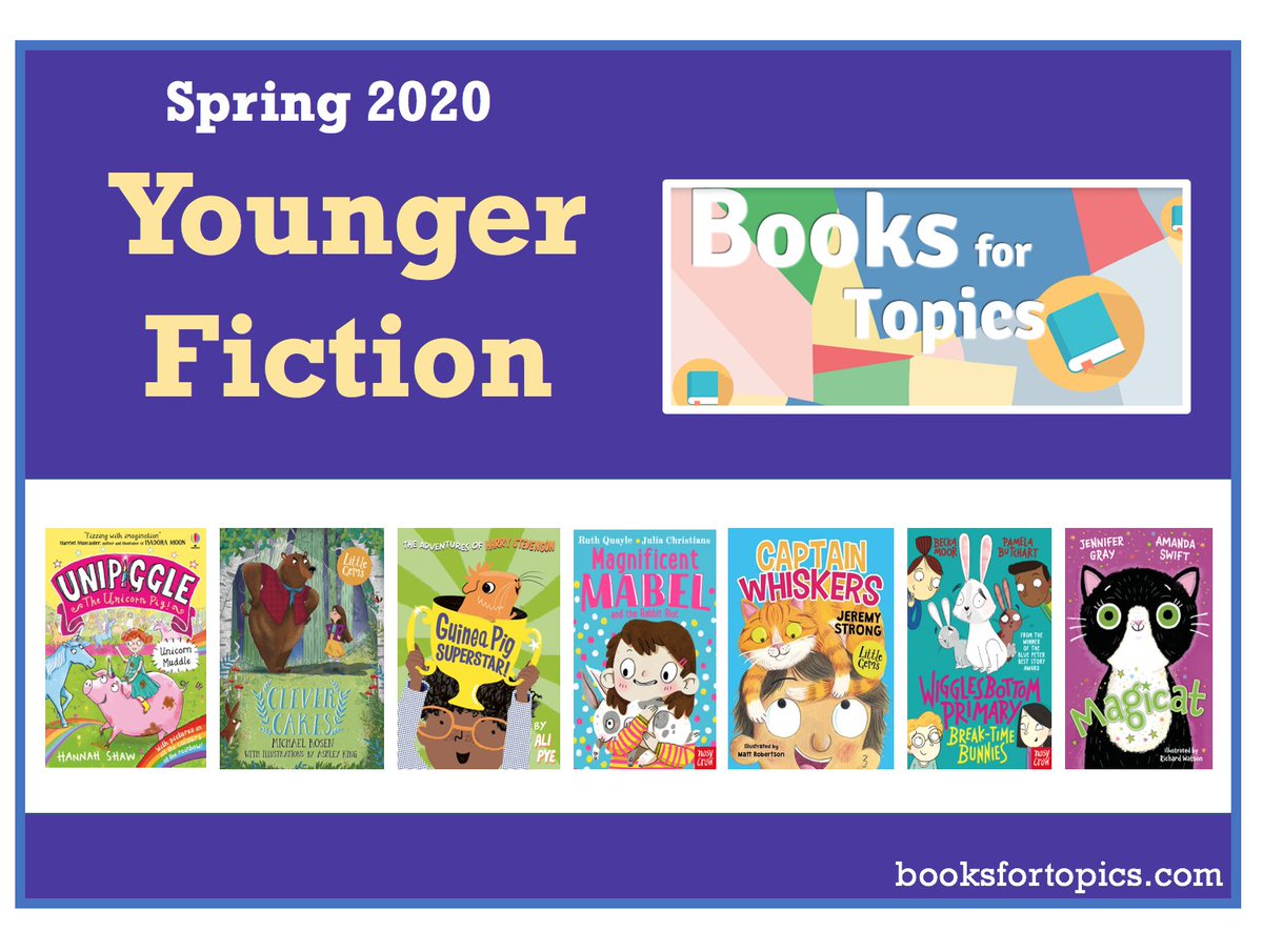 NEW on the blog - 8 new younger fiction titles, perfect for newly confident readers (includes free downloadable poster): booksfortopics.com/post/round-up-…