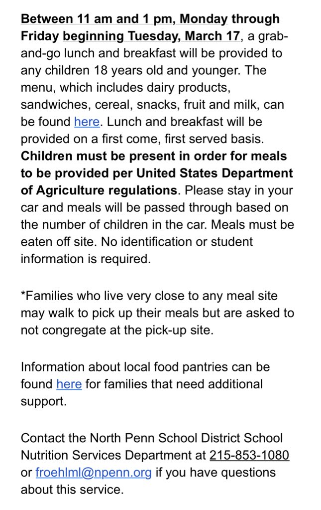 Please share for all <a href="/NPSD/">North Penn School District</a> residents: