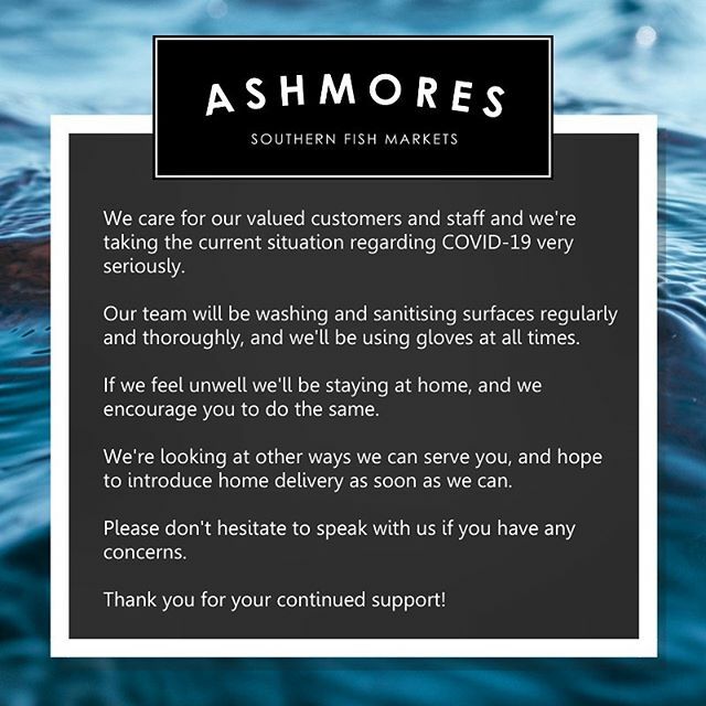 AshmoreFoods's tweet photo. An update from us here at Ashmores: we’ve always been serious about cleanliness and food safety, but now even more so.
Stay well, and we hope to see you soon! https://t.co/ojMgnlvlOC https://t.co/gFFsGM6m4o