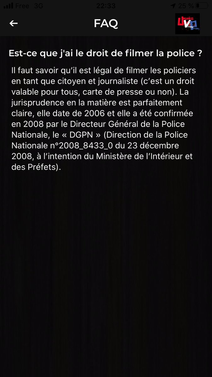#UVP « Filmer la police, peut sauver une vie »