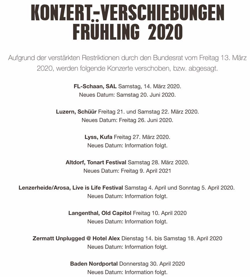 DocSpoons's tweet image. Current information “Let Life Flow Tour” Cancellations &amp;amp; Postponements