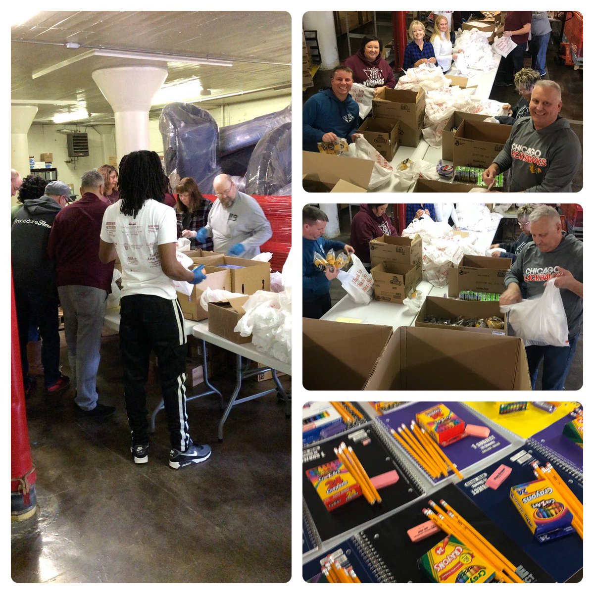 DrGeddis's tweet photo. Danville we are truly blessed to have this AMAZING group of administrators and staff working to ensure our children can be fed and have supplies during this time! https://t.co/ZvqAY9iDPs