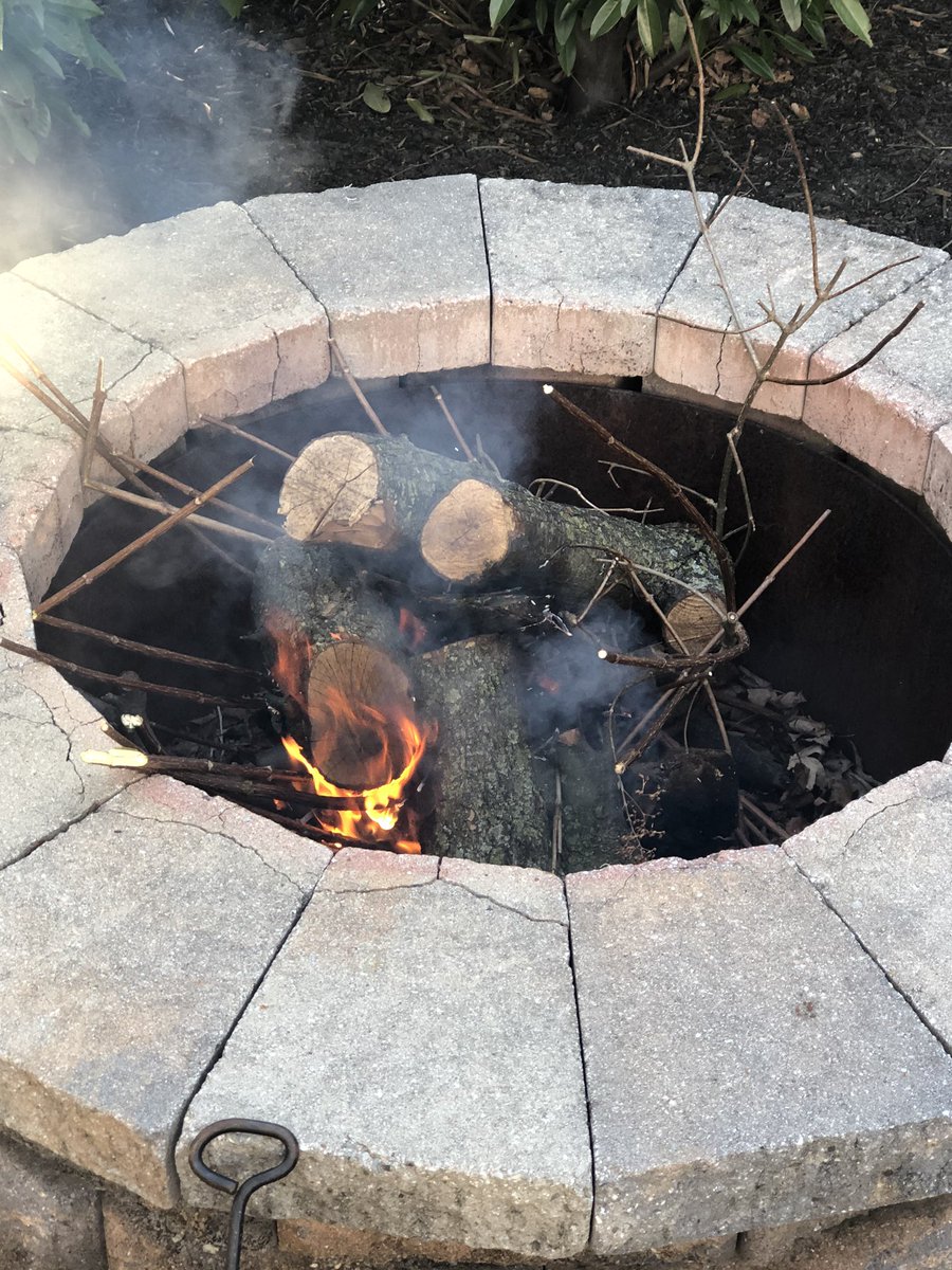 M_Step24's tweet photo. COVID-19 treatment. #firstfireoftheyear #smores https://t.co/OxF1vM7OpK