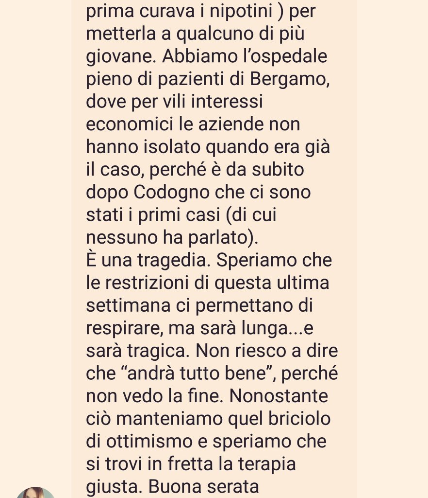 FBiasin's tweet photo. Ricevo e pubblico.

Così magari anche gli ultimi affezionati alla "passeggiata al parco in compagnia" capiscono a che punto siamo arrivati. https://t.co/BK7ENzV2Sl