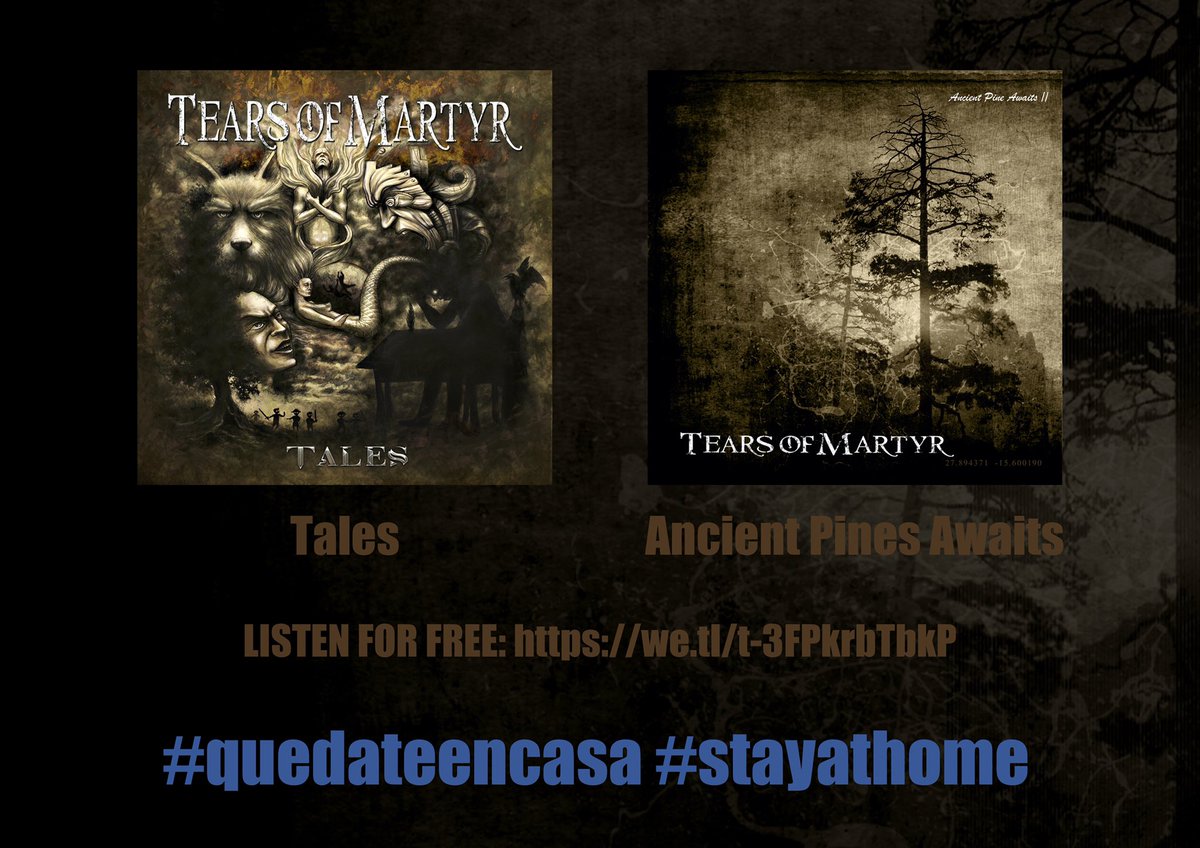 tearsofmartyr's tweet photo. We would like to make the coronavirus quarantine a bit more enjoyable, so “Tales” and our new single "Ancient Pine Awaits II" are now free for listening for 15 days.

#stayathome

https://t.co/bo03M9EmtQ https://t.co/o7IQKHGP5p