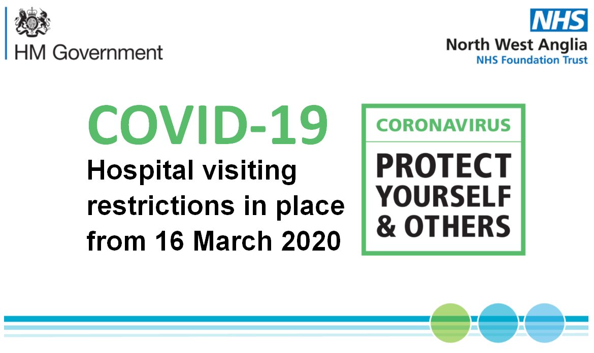 Reminder: Today we have introduced restrictions on visiting our hospital to help protect vulnerable patients and our staff. Check out the details here: bit.ly/3aXFB7y