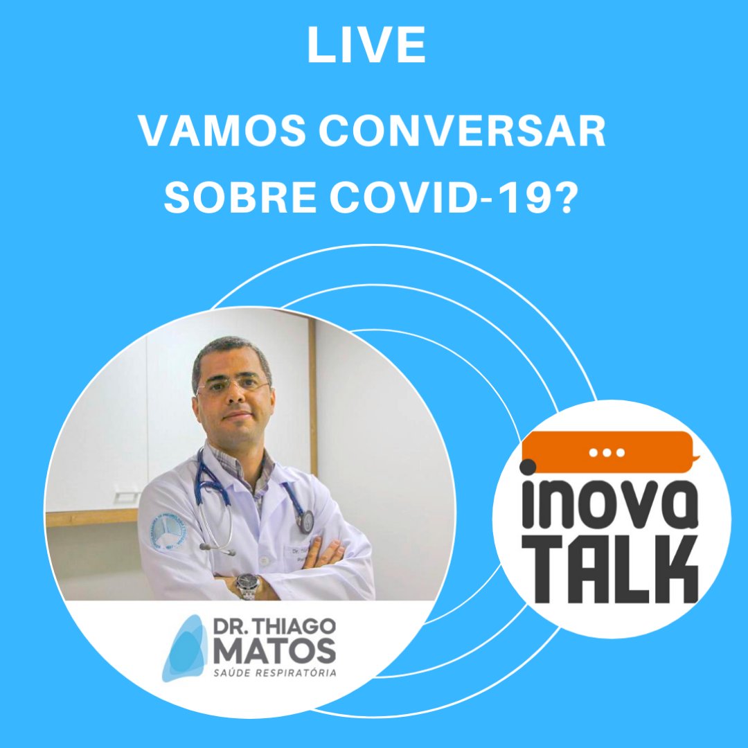 silvinhamatos's tweet photo. Live ao vivo HOJE, às 21h, no perfil do instagram @inovatalk com @drthiagopneumo - https://t.co/RSgONo1ArR https://t.co/h8gpDxYG4Y
