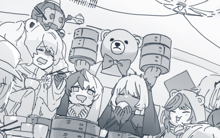 this was an old illustration for the beace server (for lunar new year), and then I dropped it...have it in monochrome now!!
