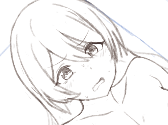 とりあえず全裸の状態でラフ描けた…
服装に悩む 