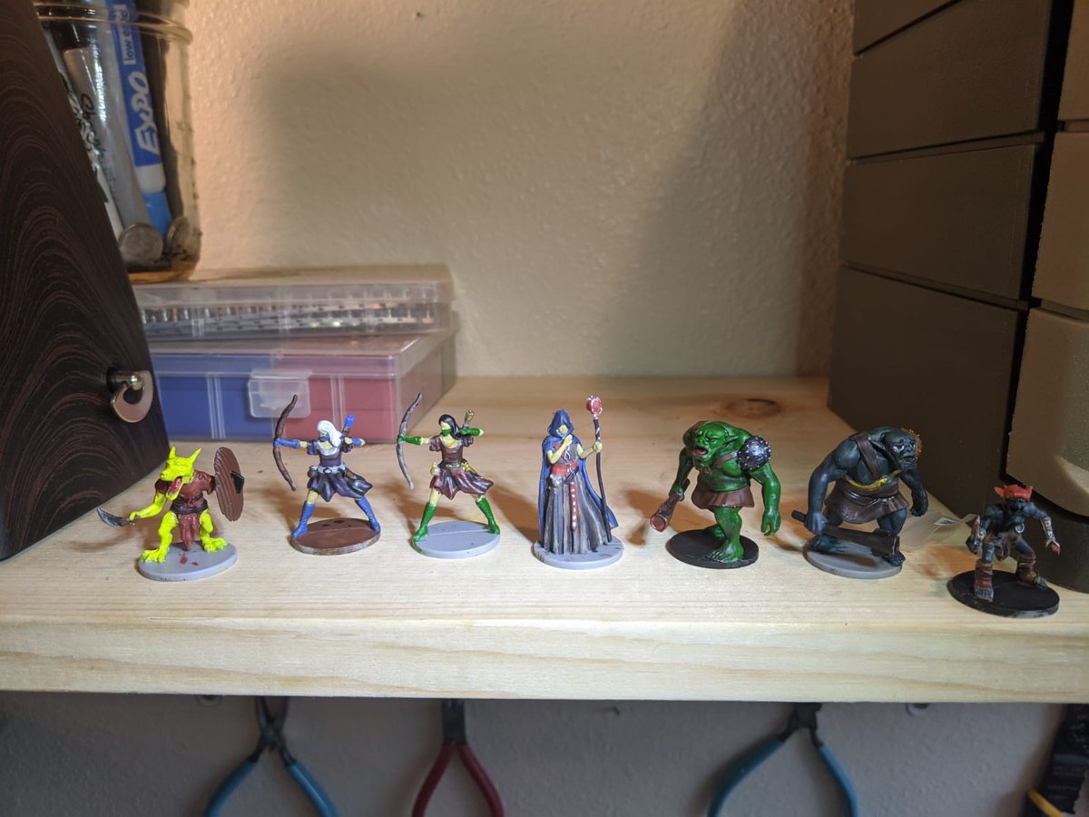 We have reached the 'painting D&amp;D characters' stage of social distancing, thank you.