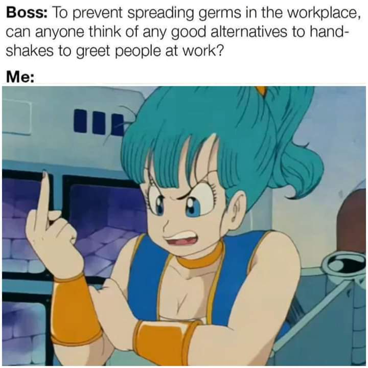 RebeccaCyber777's tweet photo. #coronavirus #COVIDー19 #DragonBall #Bulma #Memes https://t.co/TojDzBJNmG