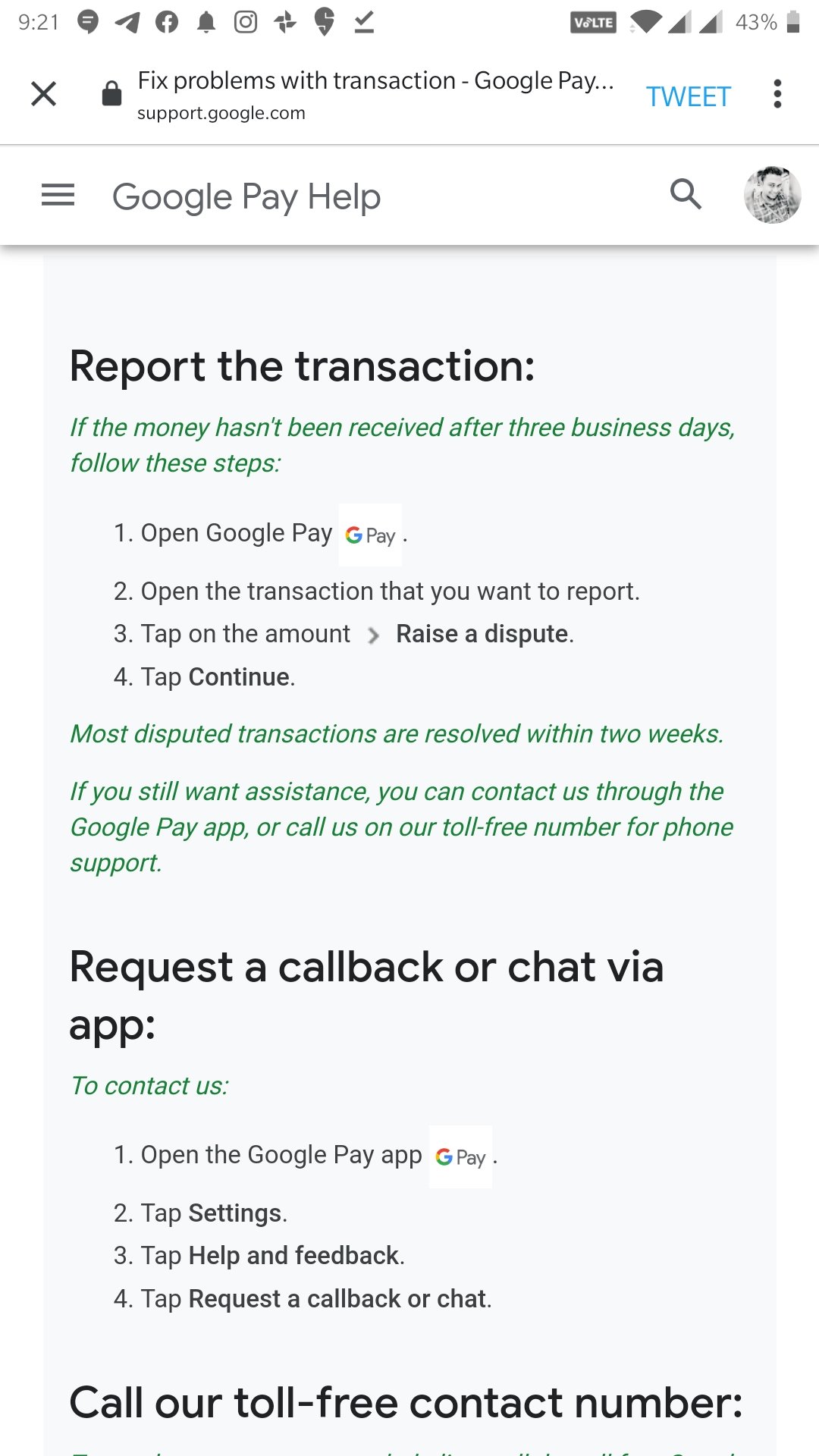 تويتر \ Google Pay India على تويتر: &quot;@Vijayhemnath02 We Understand Your  Concern. At Times, The Transaction Might Take Up To 3-5 Business Days To  Complete Depending On The Banks. Please Allow Time