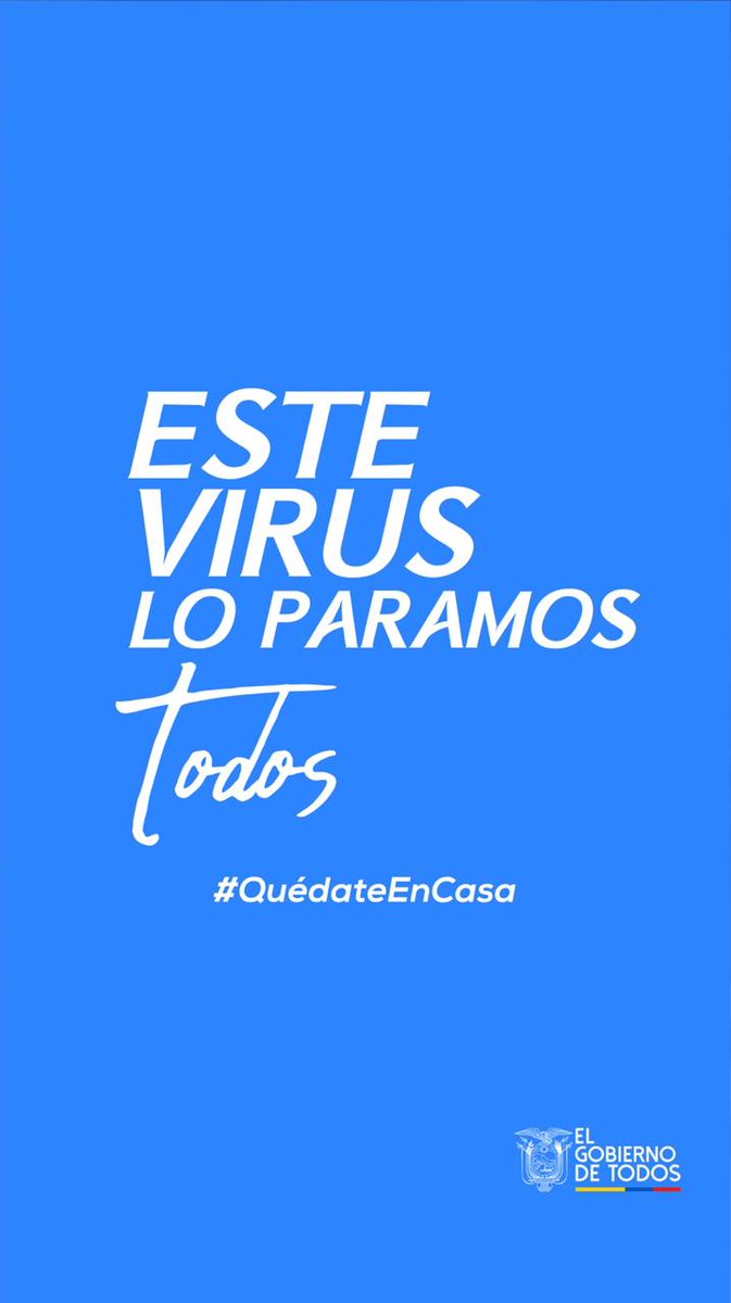 ISTPEM1's tweet photo. Ante las medidas decretadas por el Ejecutivo, preservemos la salud de todos los ecuatorianos #QuédateEnCasa https://t.co/nL3NARPfJa