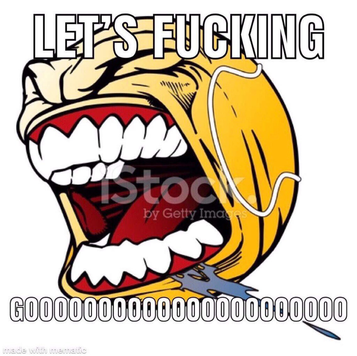 reactions on Twitter: "screaming emoji stock photo lets fucking go… "