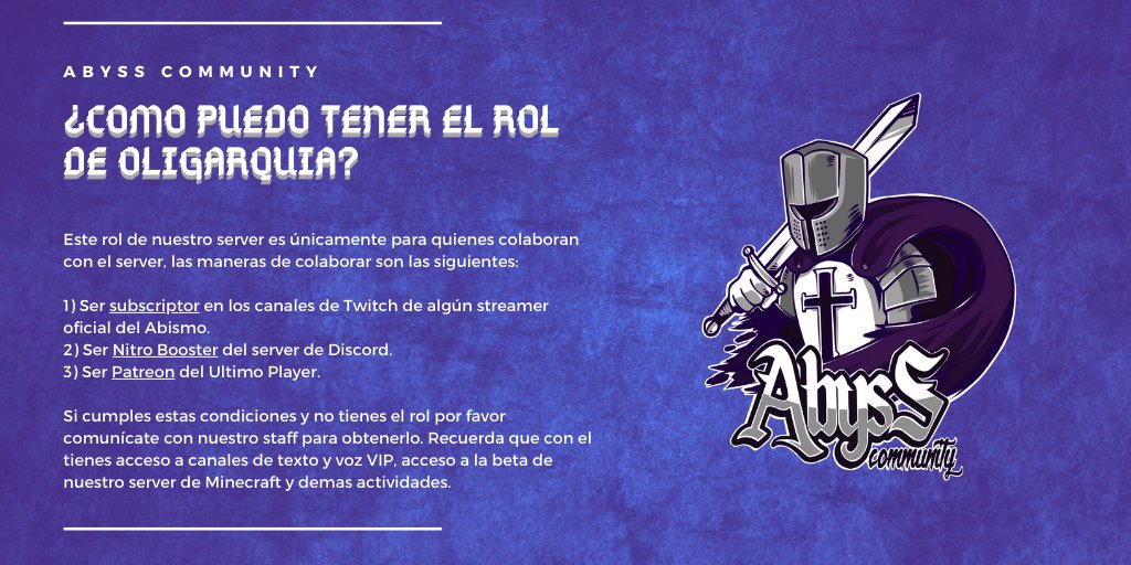 ¿Como puedo tener el rol de oligarquía?👀