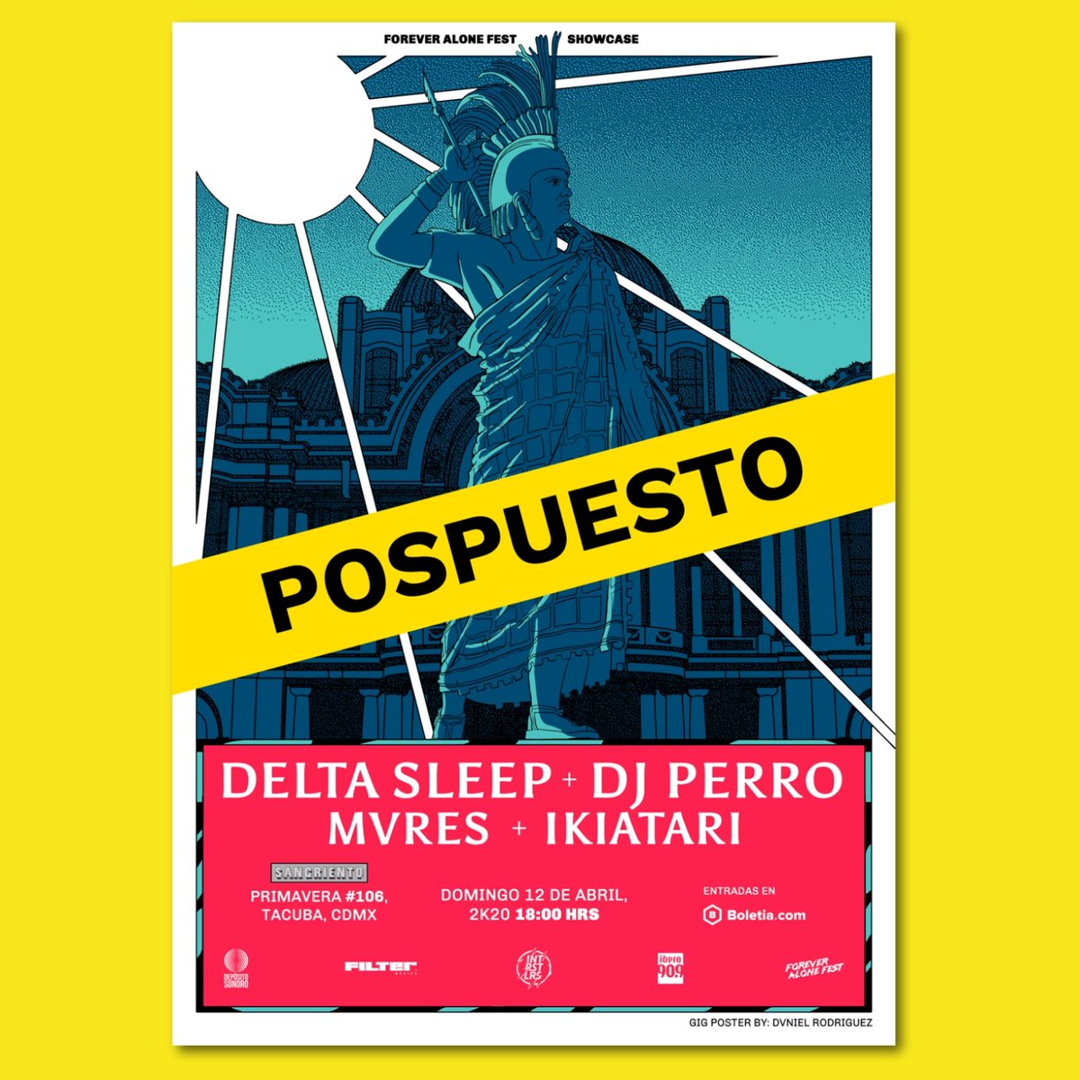 pandilla,

debido a la situación global por el covid-19, <a href="/deltasleep/">Delta Sleep</a> se han visto forzados a posponer sus fechas en LATAM, incluyendo nuestros shows en CDMX y GDL.

ya estamos trabajando para retomar estos gigs en octubre de este 2K20. sus tckts seguirán siendo válidos  #besafe