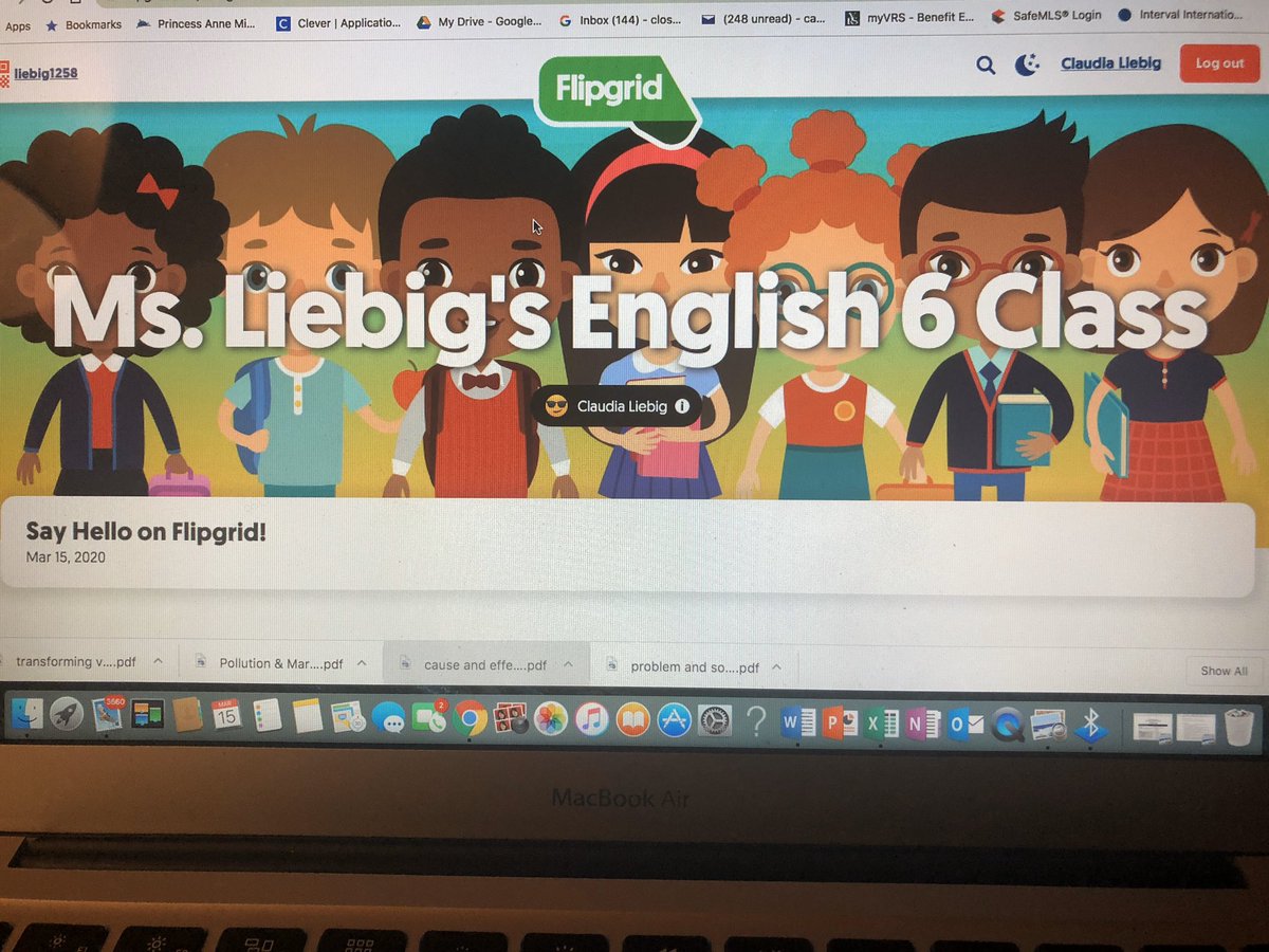 Virtual Continuity of Learning:  an interactive way to teach/learn and stay in touch using Flipgrid 😊