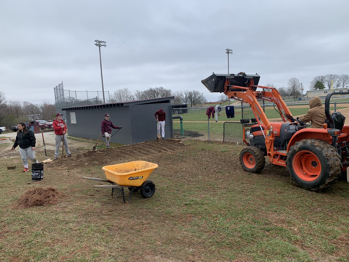 BaseballSpokane's tweet image. When it’s time to get to work these guys know what to do.  Got a lot done today.