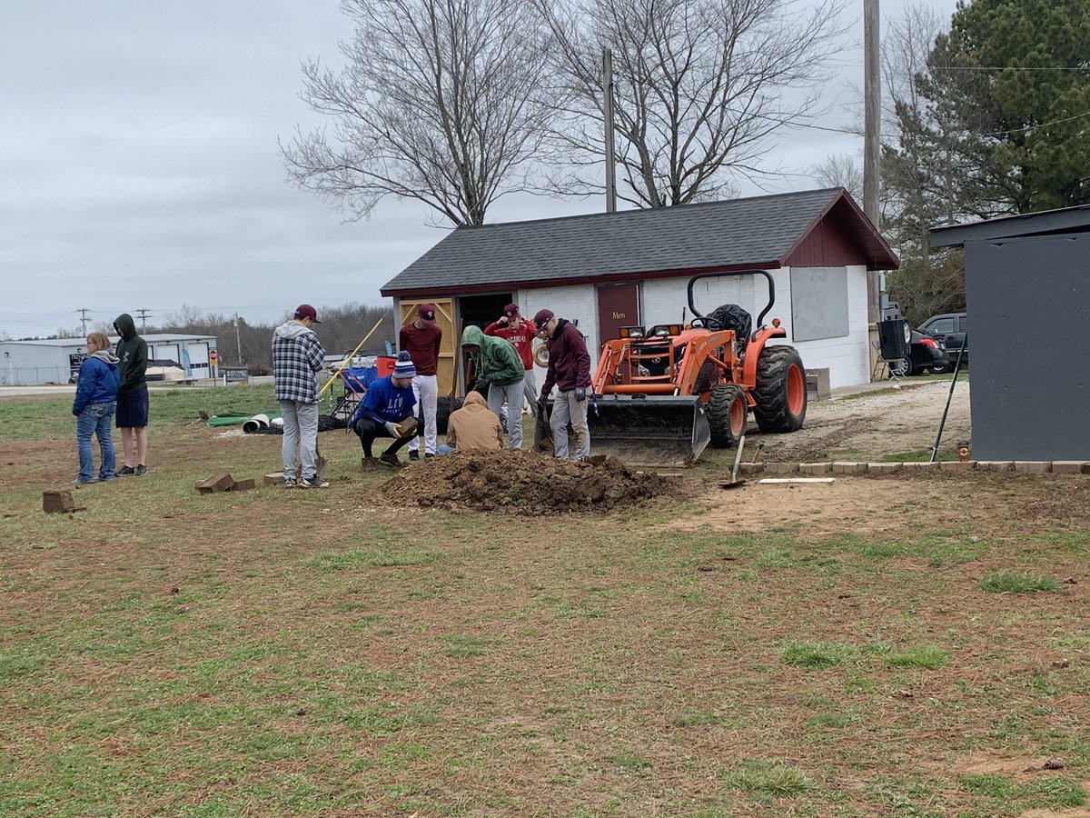 BaseballSpokane's tweet image. When it’s time to get to work these guys know what to do.  Got a lot done today.