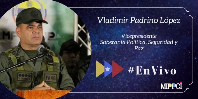 mippci_ven's tweet photo. #EnVivo🔴| G/J @vladimirpadrino: Hoy se ha anunciado la suspensión laboral y una cuarentena social colectiva.

#QuédateEnTuCasa

#EscudoBolivarianoIII2020 https://t.co/hocv4eyjEf