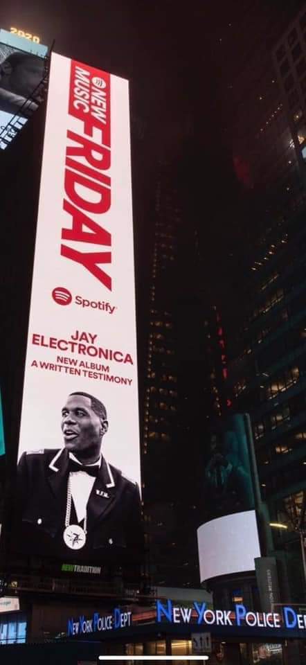 Right in the middle of Times Square in New York City. The world will know the Fruit Of Islam.

#BlackExcellence #jayelectronica #JayZ  #BlackTwitter  #TruthHasArrived #Africa #NOISundays #Farrakhan