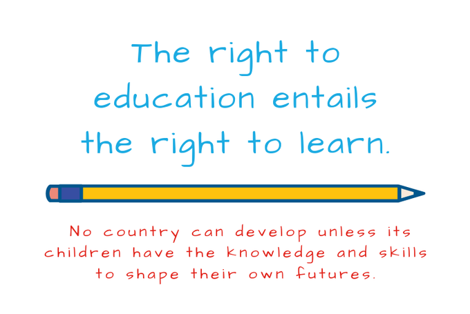 KentPage's tweet photo. Access to quality education can make or break a country’s future. Please RT if you agree! v/@unicefeducation https://t.co/wh7TbSsQTo