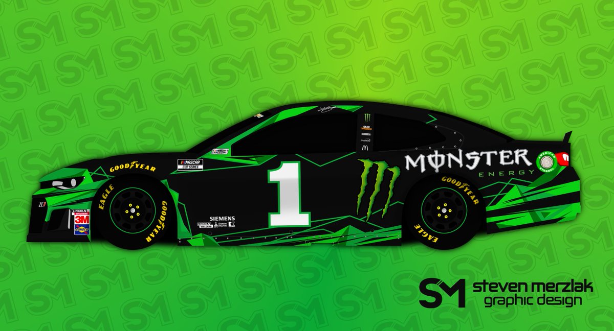 Next up is a @MonsterEnergy scheme for @KurtBusch and @CGRTeams. You know what they say - #ilikewinners!